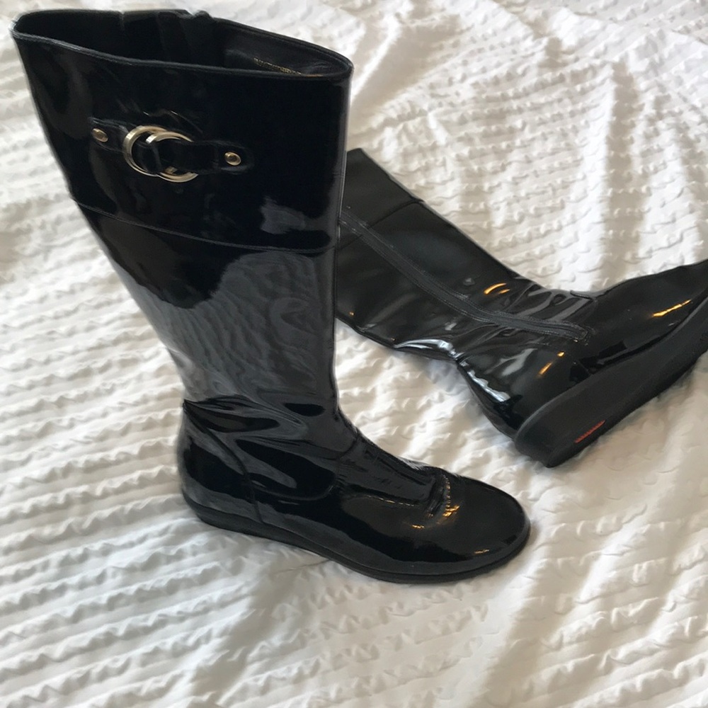Black Cole Haan Rain Boots